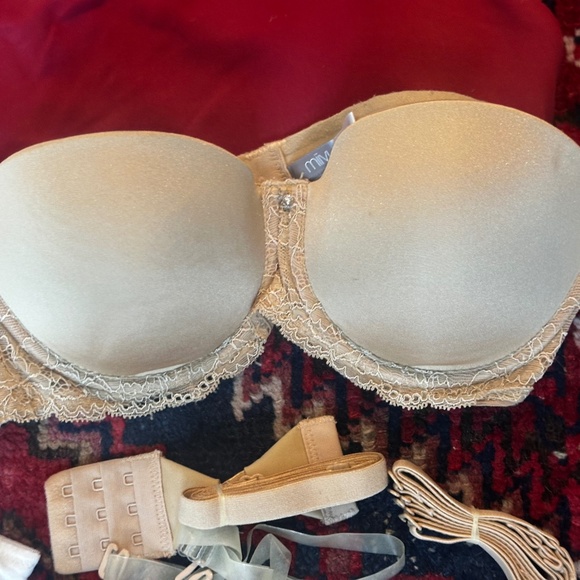 5 Bras (34B): 1Strapless, 2 PushUp,  w Straps & 2 Padded Exercise Bras - Picture 3 of 16